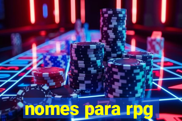 nomes para rpg